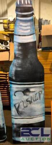 WOODEN BEER BOTTLE SIGN