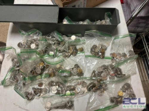 LARGE ASSORTMENT OF SLOT MACHINE TOKENS