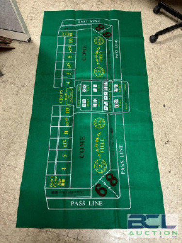6FT CRAPS FELT PLAY MAT