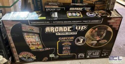 AT HOME ARCADE UNIT WITH ADDITIONAL RISER