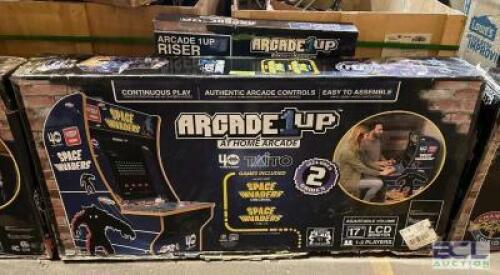 AT HOME ARCADE UNIT WITH ADDITIONAL RISER