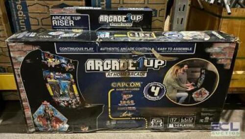 AT HOME ARCADE UNIT WITH ADDITIONAL RISER