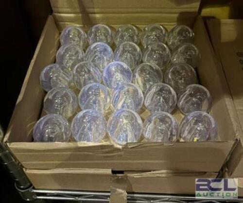 (2) 25CT BOXES OF G50 E17 SMOOTH SMD LED REPLACEMENT BULBS