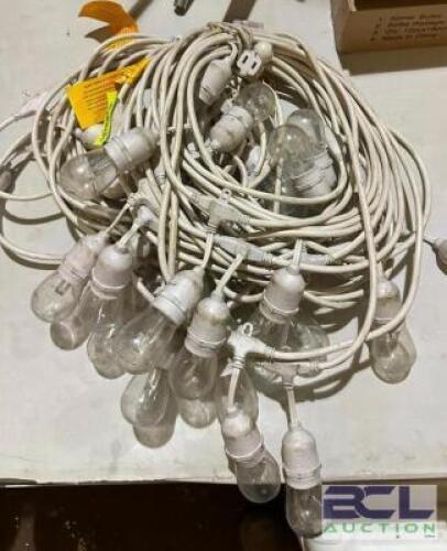 (2) LED STRING BISTRO LIGHTS