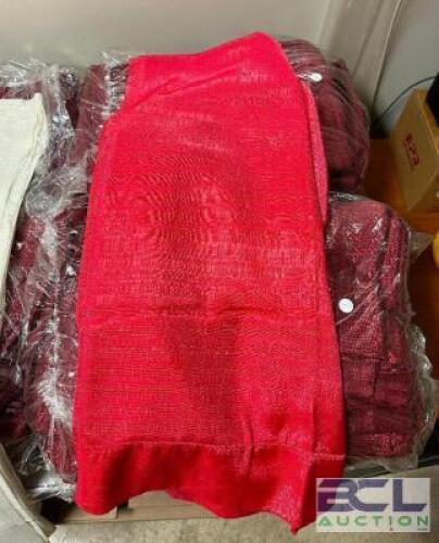 BANJO RED DRAPERY FOR PIPE & DRAPE