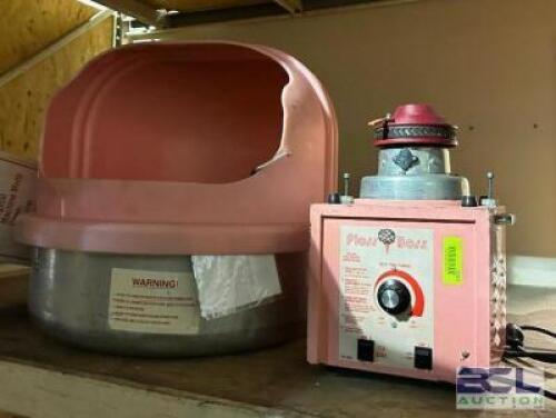 COTTON CANDY MACHINE WITH (2) BOXES OF CONES