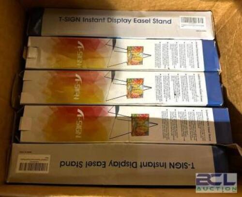 (5) T-SIGN INSTANT DISPLAY EASEL STANDS