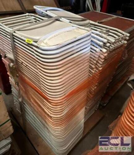 PALLET OF APPROX. 50 FOLDING CHAIRS