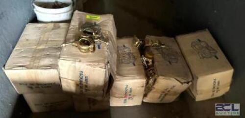 (7) 30CT BOXES OF PIPE JOINING CLAMPS