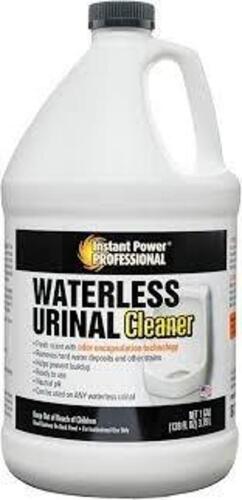 DESCRIPTION: (2) WATERLESS URINAL CLEANER BRAND/MODEL: INSTANT POWER PROFESIONAL SIZE: 1 GALLON RETAIL$: $50.00 EA QTY: 2