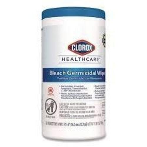 DESCRIPTION: (6) BLEACH GERMICIDAL WIPES BRAND/MODEL: CLOROX RETAIL$: $13.99 EA QTY: 6