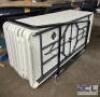 (11) - 6 FT. FOLDING TABLES WITH ROLLING CART - 7