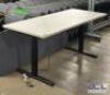 ADJUSTABLE HEIGHT COMPUTER DESK