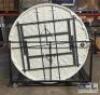 (7) - 6 FT. ROUND NESTING TABLES WITH ROLLING CART - 2
