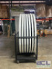 (7) - 6 FT. ROUND NESTING TABLES WITH ROLLING CART - 3