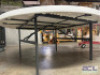 (7) - 6 FT. ROUND NESTING TABLES WITH ROLLING CART - 7