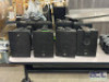 (8) - WEATHER RESISTANT SPEAKERS WITH WALL MOUNTS