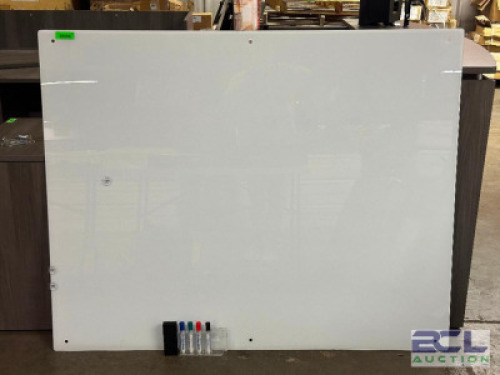 5 FT. GLASS DRY ERASE BOARD WITH MARKERS