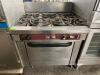 SOUTHBEND SIX BURNER RANGE W/ LOWER OVEN