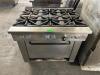 SIX BURNER RANGE W/ LOWER OVEN. - 2