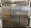 TRAULSEN THREE DOOR REACH IN COOLER.