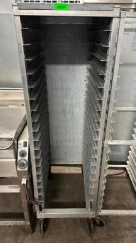 TWENTY PAN ENCLOSED TRAY RACK - NO DOOR.