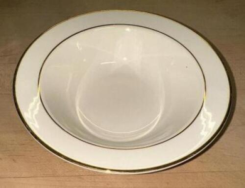 (12) HOMER LAUGHLIN 7" CHINA BOWLS W/ GOLD TRIM