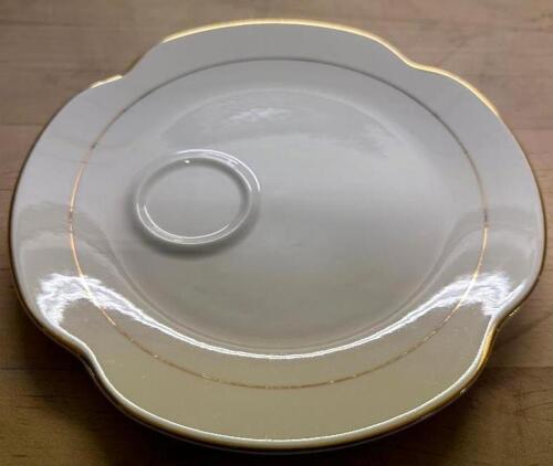 (20) HOMER LAUGHLIN 9" CHINA SNACK PLATE W/ GOLD TRIM