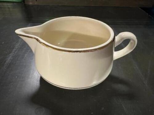 (18) CHINA CREAMER DECANTERS W/ GOLD TRIM