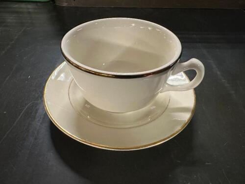 (16) CHINA COFFEE MUGS W/ SAUCERS.