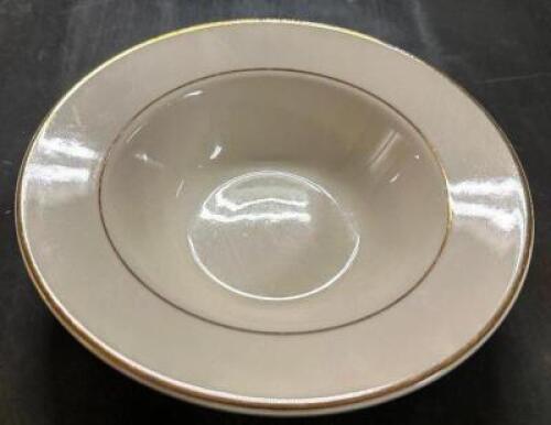 (15) HOMER LAUGHLIN 6" CHINA BOWLS W/ GOLD TRIM