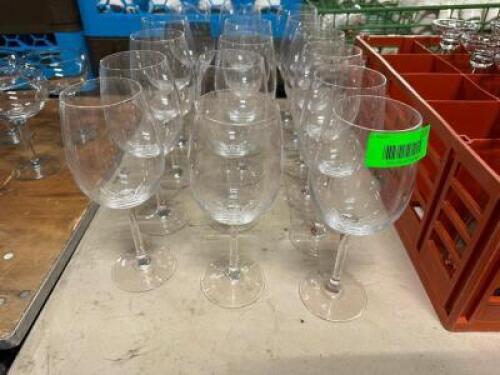 (16) WINE GLASSES