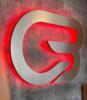 CYCLEBAR WALL MOUNTED SIGN WITH RED LIGHT