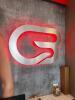 CYCLEBAR WALL MOUNTED SIGN WITH RED LIGHT - 3