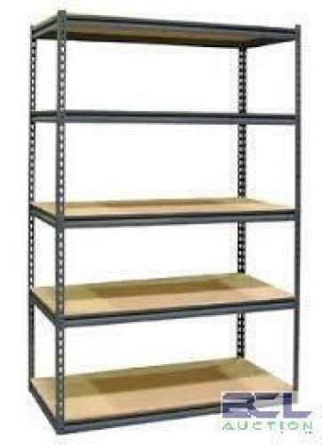 DESCRIPTION: (1) BULK STORAGE UPRIGHT SHELVING UNIT BRAND/MODEL: TENNSCO INFORMATION: PARTICLE BOARD SHELVES, ZINC PLATED FRAME, 14 GAUGE, SEE INSPECT