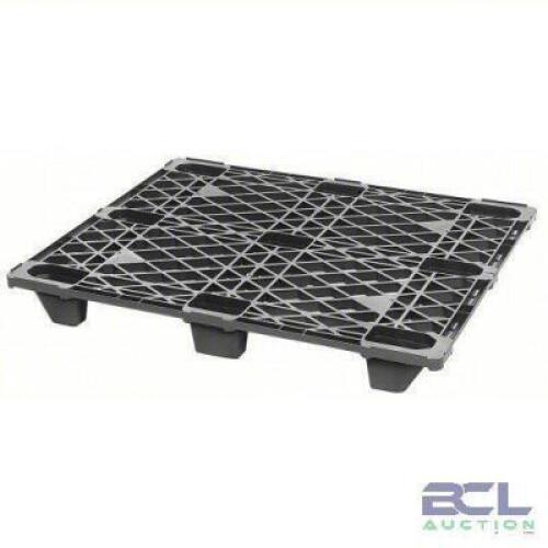 DESCRIPTION: (1) PLASTIC SHIPPING PALLET, NESTABLE BRAND/MODEL: PRODUCT NUMBER #49K078 INFORMATION: BLACK SIZE: 48 IN LG, 40 IN WD, 5 1/8 IN HT, 3,500