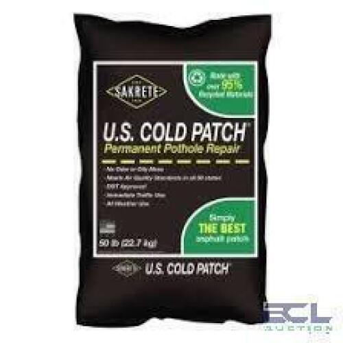 DESCRIPTION: (7) BAGS OF COLD PATCH BRAND/MODEL: SAKRETE #8EJP2 SIZE: 50 LB RETAIL$: $24.06 EA QTY: 7
