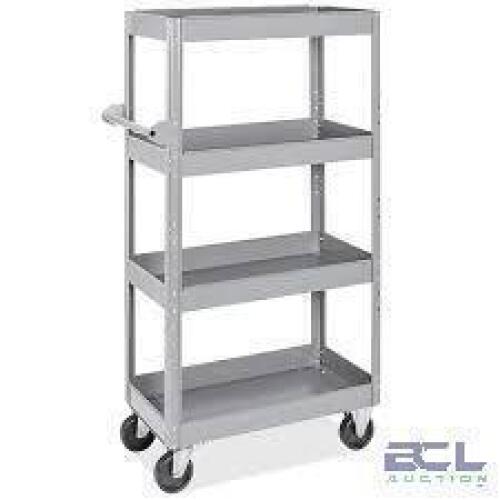 DESCRIPTION: (1) STOCK UTILITY CART BRAND/MODEL: VALUE COLLECTION #19279637 INFORMATION: GRAY, STEEL RETAIL$: $728.41 EA QTY: 1