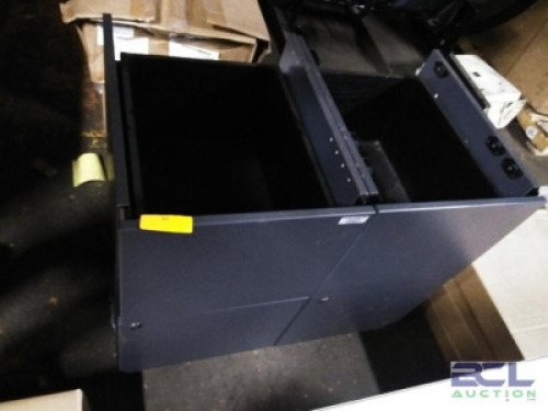 DESCRIPTION: (2) DESK PEDESTAL DRAWERS BRAND/MODEL: RANKEN JORDAN HOME #JH001345 INFORMATION: NO TOPS, DESK IS TOP, PEDESTALS ARE DESIGNED TO BE LEGS