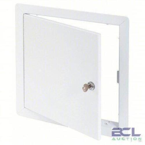 DESCRIPTION: (1) ACCESS DOOR BRAND/MODEL: TOUGH GUY #1UEW8 INFORMATION: WHITE, POWDER COATED, STEEL, HIDDEN PIN HINGE SIZE: 14" X 14" RETAIL$: $71.89