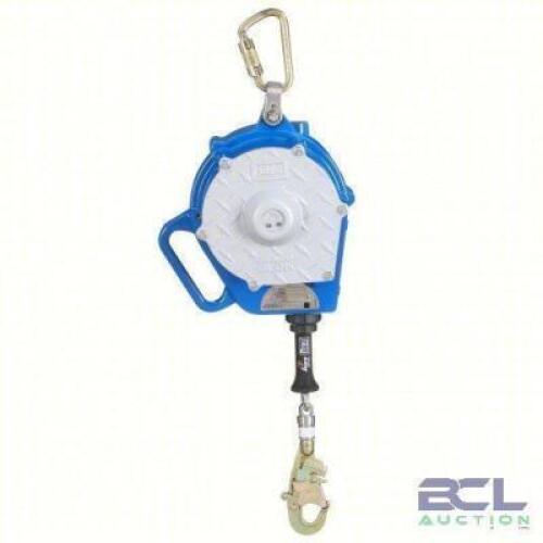 DESCRIPTION: (1) SELF RETRACTING LIFELINE BRAND/MODEL: 3M #809EZ8 INFORMATION: BLUE, CARABINER ANCHOR, HARNESS SWIVEL SNAP HOOK SIZE: 50' RETAIL$: $31