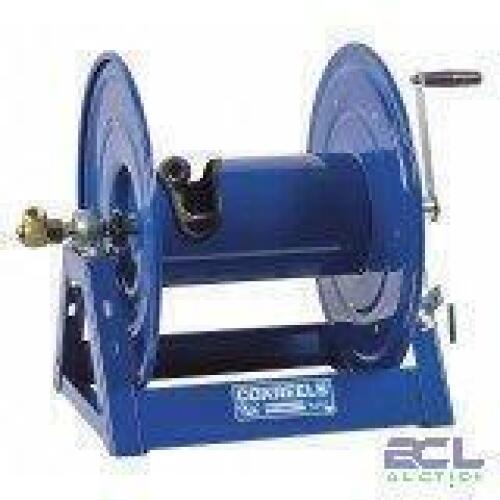 DESCRIPTION: (1) HAND CRANK HOSE REEL BRAND/MODEL: COXREELS #1125-4-100 INFORMATION: BLUE, EMPTY, BRASS SIZE: 100' RETAIL$: $501.74 EA QTY: 1