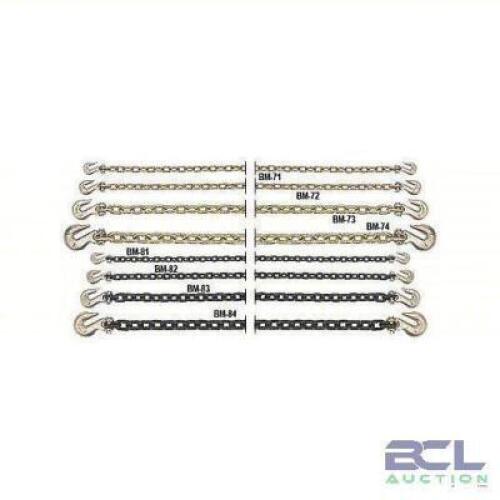 DESCRIPTION: (1) STRAIGHT CHAIN BRAND/MODEL: B/A PRODUCTS #3YDJ8 INFORMATION: STEEL, GRAB HOOK, STRAIGHT, 70 CHAIN GRADE SIZE: 3/8" RETAIL$: $115.99 E