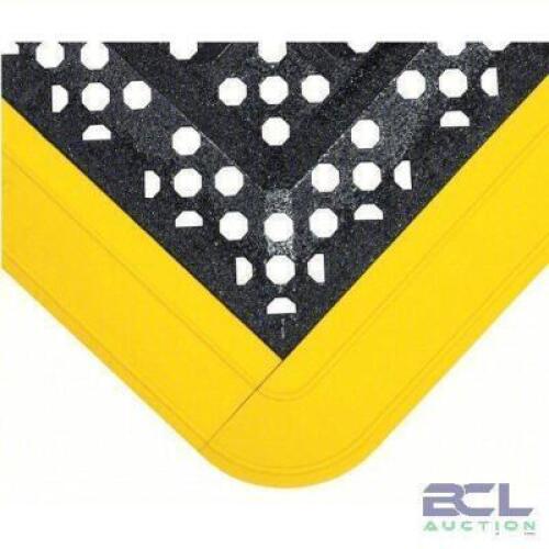 DESCRIPTION: (2) INTERLOCKING DRAINAGE MAT KIT BRAND/MODEL: WEARWELL #48Z451 INFORMATION: BLACK AND YELLOW SIZE: 27" X 5-1/2" RETAIL$: $70.74 EA QTY: