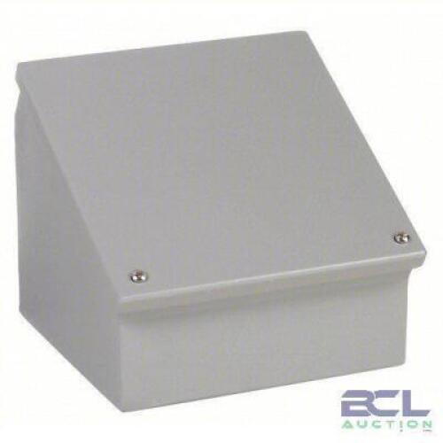 DESCRIPTION: (2) SLOPED TOP ENCLOSURE BRAND/MODEL: WIEGMANN #2VB93 INFORMATION: STEEL, SIZE: 12" H X 12" W X 9" D RETAIL$: $262.18 EA QTY: 2
