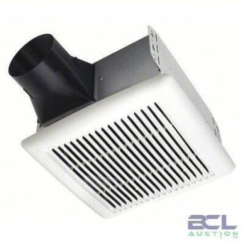 DESCRIPTION: (1) BATHROOM FAN BRAND/MODEL: BROAN #45KA74 INFORMATION: WHITE, CEILING, 110 CFM, 3 SONES, 1 SPEED RETAIL$: $99.99 EA QTY: 1