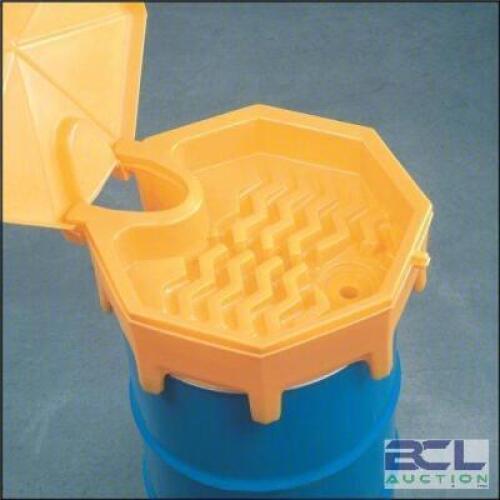 DESCRIPTION: (1) DRUM FUNNEL WITH LID BRAND/MODEL: ULTRATECH #3TZU3 INFORMATION: MANUAL CLOSING YELLOW SIZE: 28X11 RETAIL$: $150.00 EA QTY: 1