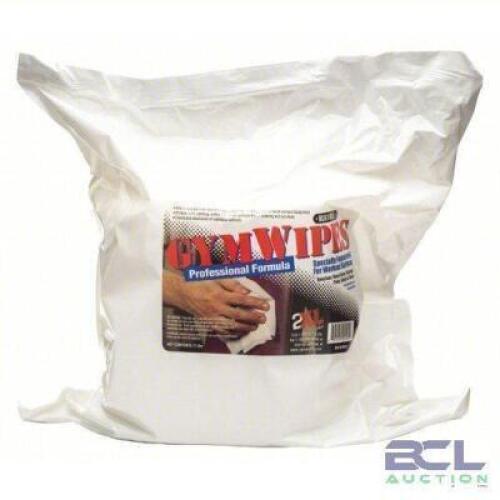 DESCRIPTION: (4) PACKS OF (700) REFILLS OF PROFESSIONAL CLEANING WIPES BRAND/MODEL: GYM WIPES #60JT99 SIZE: 2XL RETAIL$: $255.05 TOTAL QTY: 4