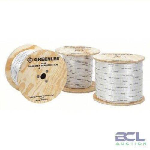 DESCRIPTION: (1) CABLE PULLING TAPE BRAND/MODEL: GREENLEE #34E950 INFORMATION: 1800 LB MAX, POLYESTER SIZE: 5/8" X 3000' RETAIL$: $648.39 EA QTY: 1