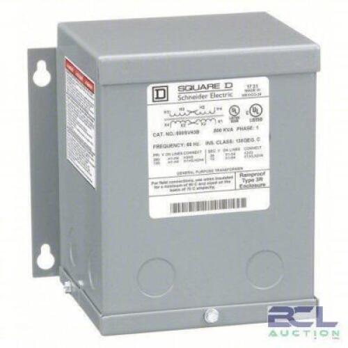 DESCRIPTION: (1) BUCK BOOST TRANSFORMER BRAND/MODEL: SQUARE D #1H275 INFORMATION: 500 VA POWER RATING, SINGLE PHASE, 3R RETAIL$: $606.03 EA QTY: 1